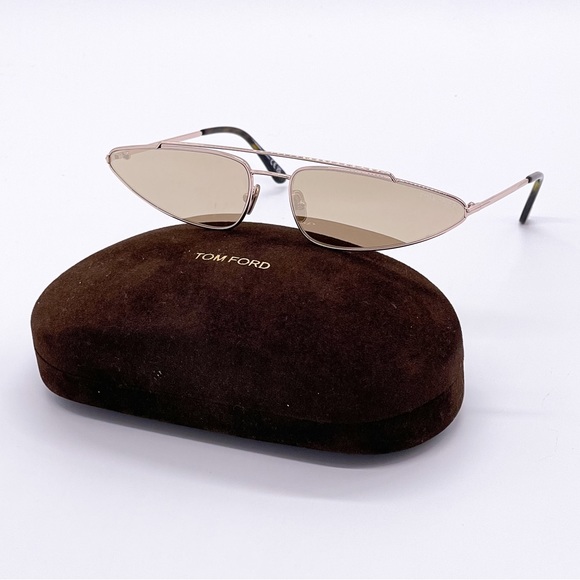 NEW TOM FORD TF979 28G UNISEX GOLD METAL SUNGLASSES TOM FORD FT0979 - Picture 3 of 12